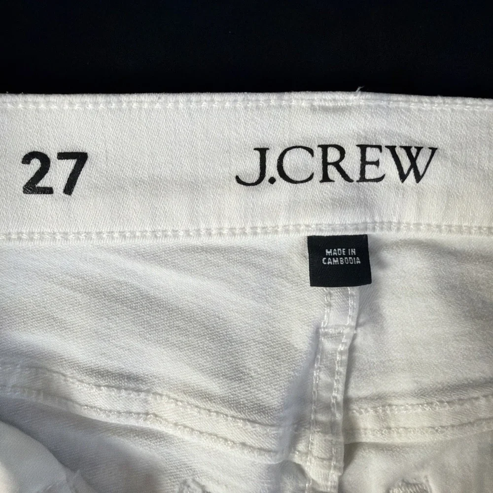 J CREW Skinny Jeans Women 27 LOT OF 3 - 1)Black 1)Blue 1)White 9" Rise Toothpick - Picture 9 of 16